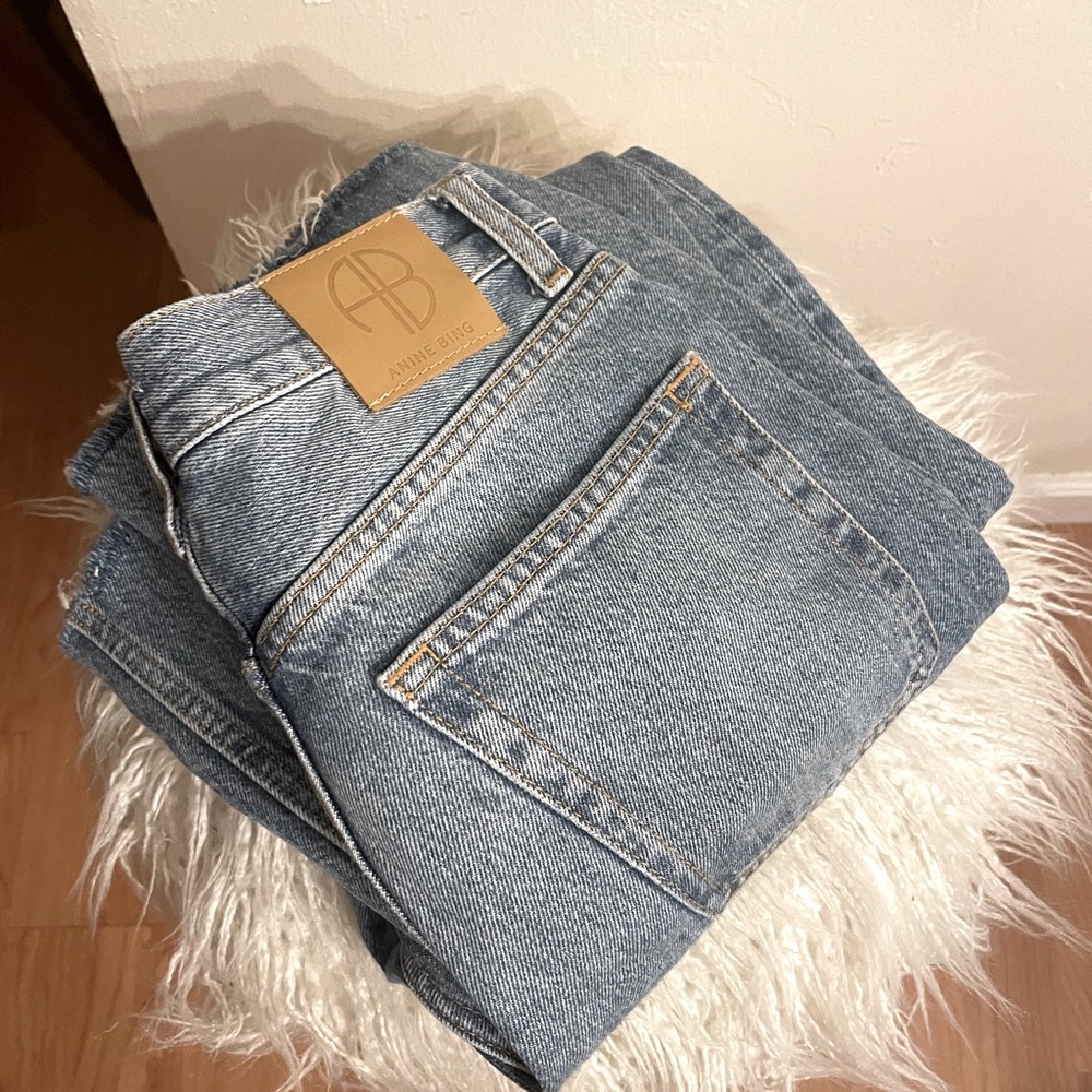 Anine Bing Jackie Straight Leg Jeans in Blue
Size 25 - Picture 4 of 11